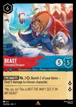 136  Beast - Frustrated Designer  Single Card