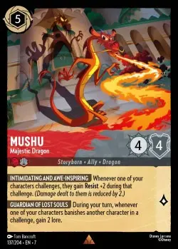 137  Mushu - Majestic Dragon  Single Card