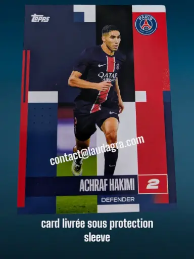 [psgteam2425_3] Achraf Hakimi Card N° 3