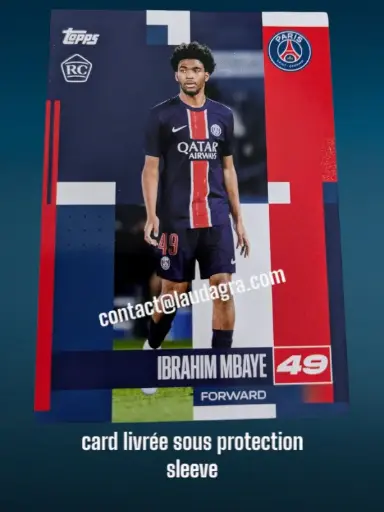 [psgteam2425_14] Ibrahim Mbaye RC Card N° 14