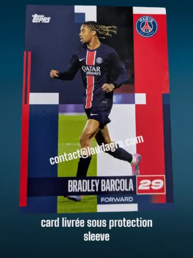 [psgteam2425_20] Bradley Barcola Card N° 20