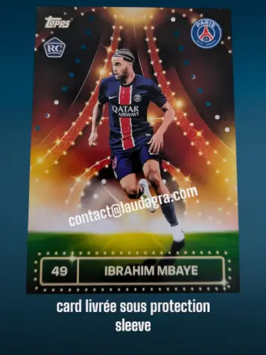 [psgteam2425_27] Ibrahim Mbaye RC Card N° 27