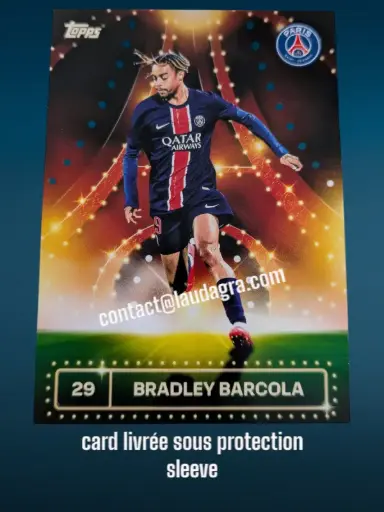 [psgteam2425_29] Bradley Barcola Card N° 29