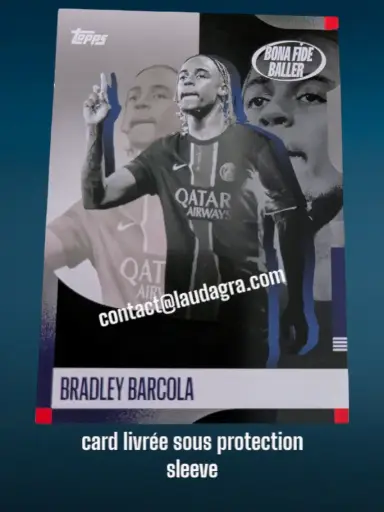 [psgteam2425_48] Bradley Barcola Card N° 48