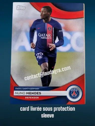 [PSGTEAMSET2324_5] Nuno Mendes Card N° 5