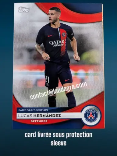 [PSGTEAMSET2324_7] Lucas Hernández Card N° 7