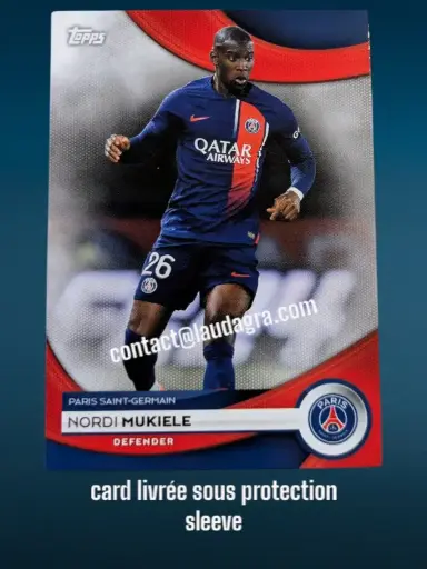 [PSGTEAMSET2324_9] Nordi Mukiele Card N° 9