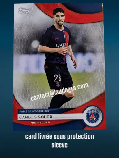 [PSGTEAMSET2324_14] Carlos Soler Card N° 14