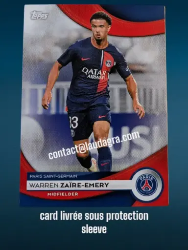 [PSGTEAMSET2324_16] Warren Zaïre-Emery Card N° 16