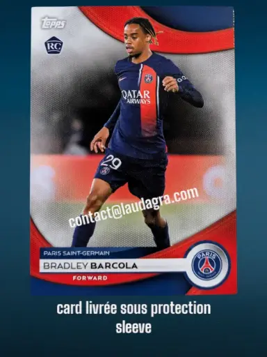 [PSGTEAMSET2324_25] Bradley Barcola Card N° 25