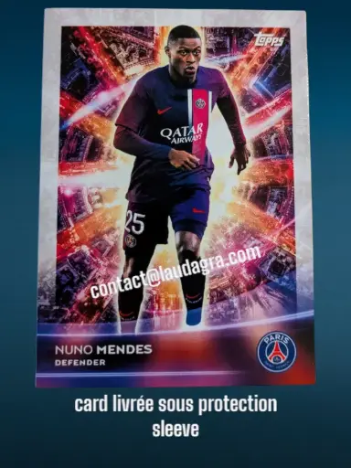 [PSGTEAMSET2324_27] Nuno Mendes Card N° 27