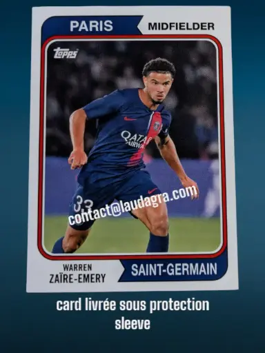 [PSGTEAMSET2324_43] Warren Zaïre-Emery Card N° 43