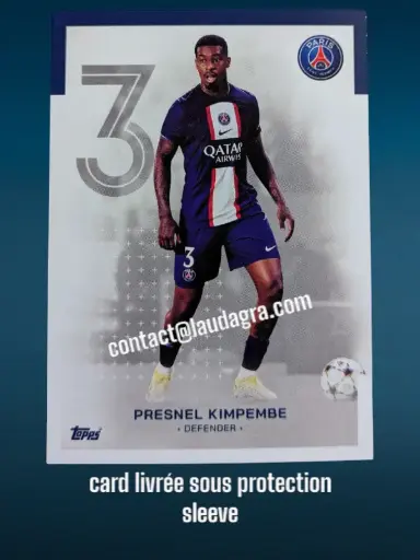 [psgteam2223_3] Presnel Kimpembe Card N° 3