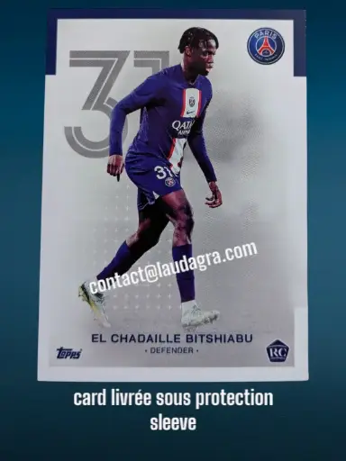 [psgteam2223_6] El Chadaille Bitshiabu Card N° 6