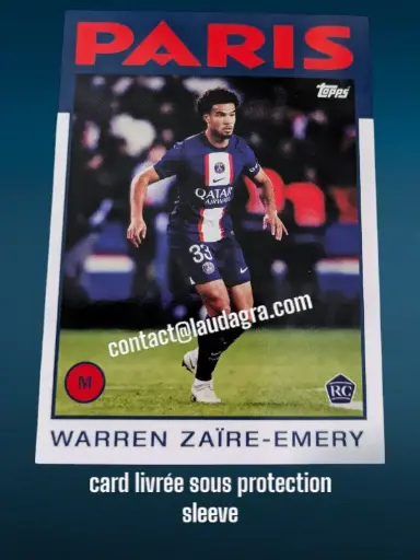 [psgteam2223_36] Warren Zaire Emery Card N° 36