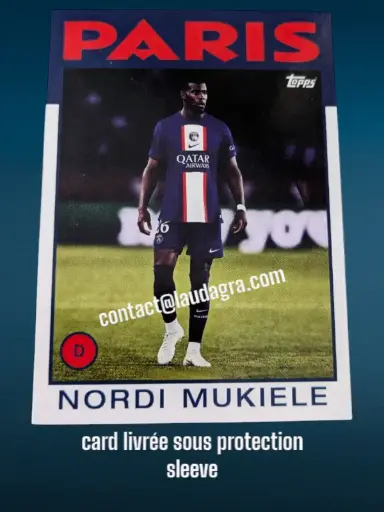 [psgteam2223_39] Nordi Mukiele Card N° 39