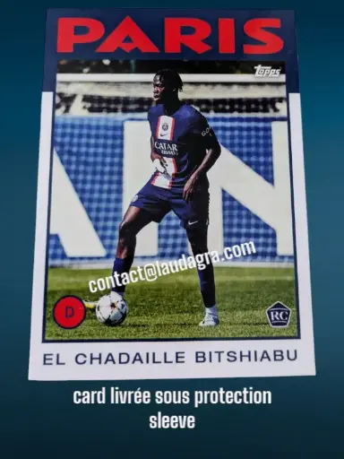 [psgteam2223_42] El Chadaille Bitshiabu Card N° 42