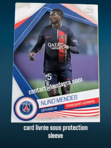 [psgfan2324_PSG-5] Nuno Mendes Card N° PSG-5