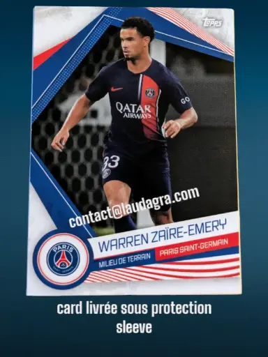 [psgfan2324_PSG-9] Warren Zaïre-Emery Card N° PSG-9