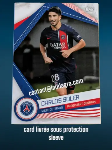 [psgfan2324_PSG-13] Carlos Soler Card N° PSG-13