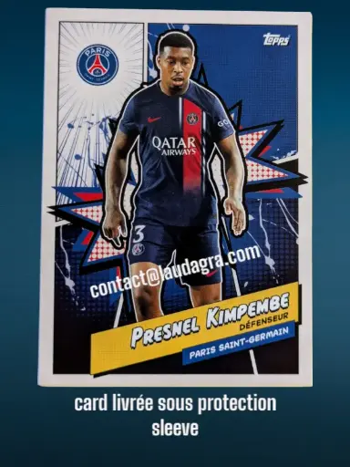 [psgfan2324_PSGH-3] Presnel Kimpembe Card N° PSGH-3