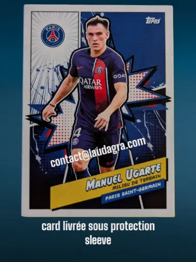 [psgfan2324_PSGH-4] Manuel Ugarte Card N° PSGH-4