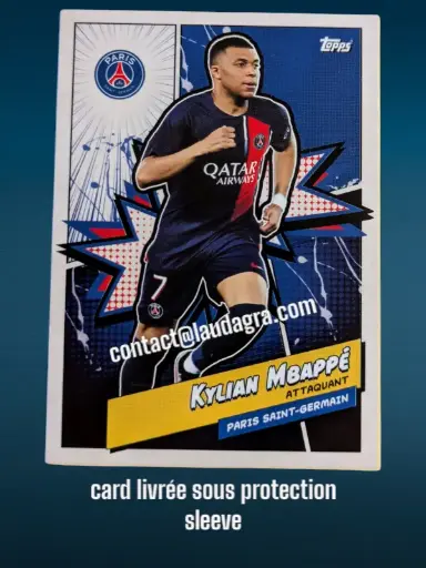 [psgfan2324_PSGH-6] Kylian Mbappé Card N° PSGH-6