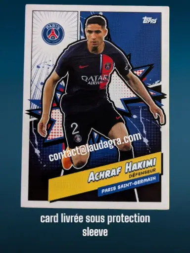 [psgfan2324_PSGH-7] Achraf Hakimi Card N° PSGH-7
