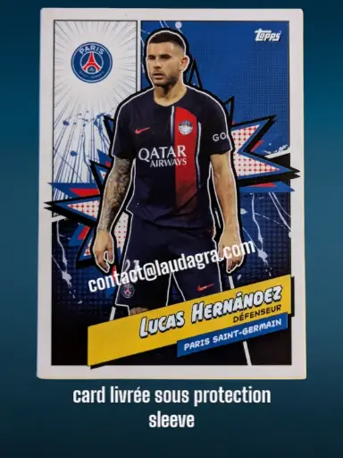 [psgfan2324_PSGH-9] Lucas Hernández Card N° PSGH-9