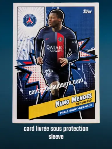 [psgfan2324_PSGH-10] Nuno Mendes Card N° PSGH-10