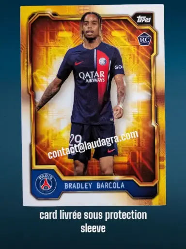 [psgfan2324_PSGG-3] Bradley Barcola ROOKIE Card N° PSGG-3