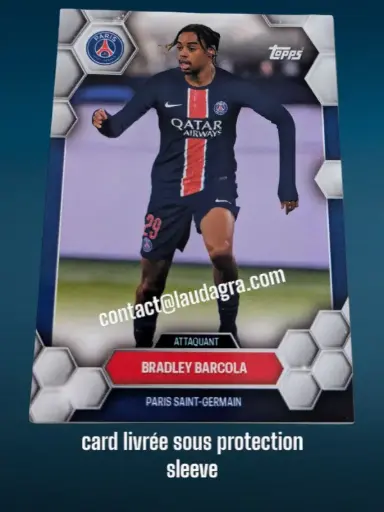 [psgfan2425_16] Bradley Barcola  Fan Set 24/25 Card N° 16
