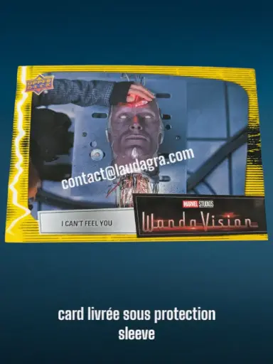 [WANDAVIS_Y73] Parallel Card Mind Stone Yellow I Can’t Feel You Wandavision Card N° 73