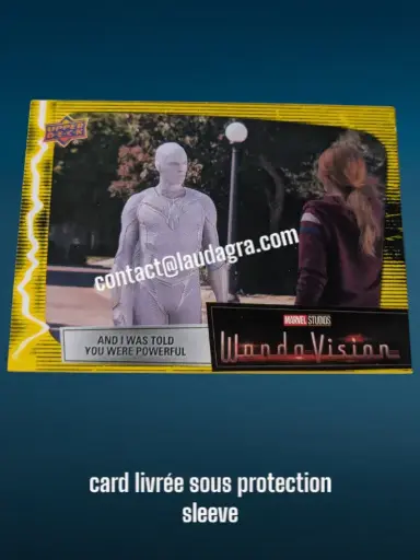 [WANDAVIS_Y78] Parallel Card Mind Stone Yellow And I Was Told You Were Powerful Wandavision Card N° 78