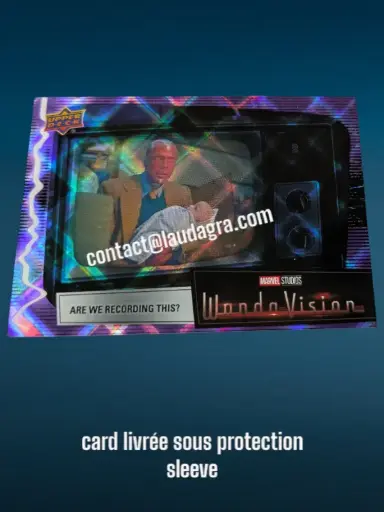 [WANDAVIS_P34] Parallel Card Purple Spell Are We Recording This? Wandavision Card N° 34