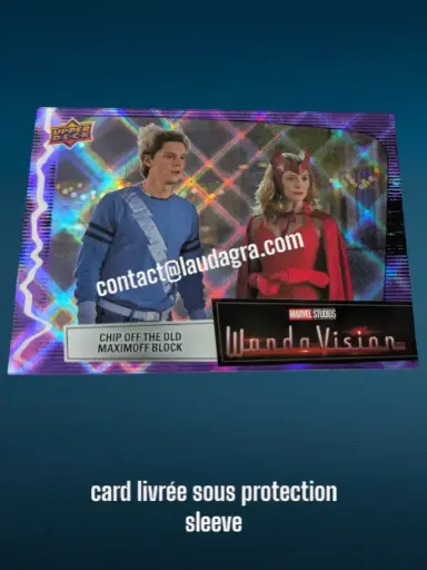 [WANDAVIS_P51] Parallel Card Purple Spell Chip Off the Old Maximoff Block Wandavision Card N° 51