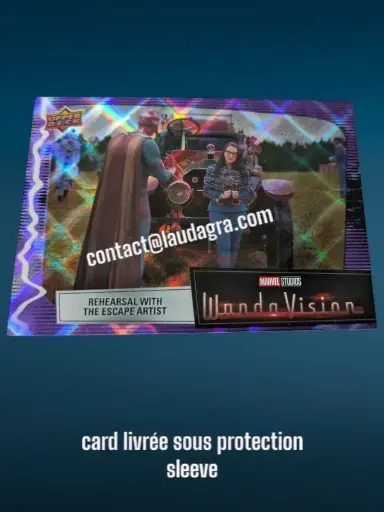 [WANDAVIS_P57] Parallel Card Purple Spell Rehearsal With the Escape Artist Wandavision Card N° 57