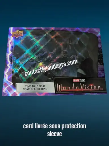 [WANDAVIS_P70] Parallel Card Purple Spell Time to Look at Some Real Reruns Wandavision Card N° 70