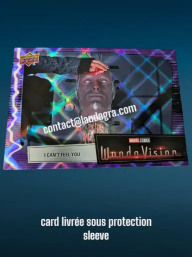 [WANDAVIS_P73] Parallel Card Purple Spell I Can’t Feel You Wandavision Card N° 73