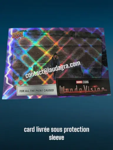 [WANDAVIS_P89] Parallel Card Purple Spell For All the Pain I Caused Wandavision Card N° 89