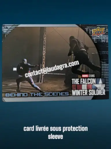[FALCON_BS-10] Wyatt Russell with Anthony Mackie on High Tension Wires The Falcon and The Winter Soldier Card N° BS-10