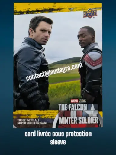 [FALCON_Y19] Those Were All Super Soldiers, Sam The Falcon and The Winter Soldier Yellow Parallel Card N° 19
