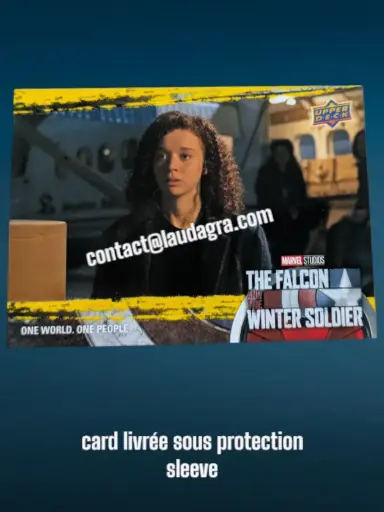 [FALCON_Y20] One World. One People The Falcon and The Winter Soldier Yellow Parallel Card N° 20