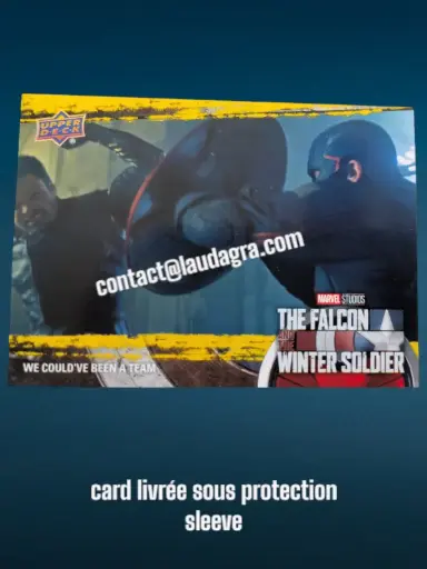 [FALCON_Y58] We Could've Been a Team The Falcon and The Winter Soldier Yellow Parallel Card N° 58