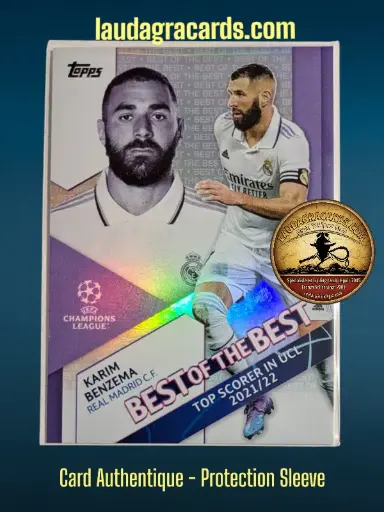 [toppsUEFA23 N° BB-1] Karim Benzema  Real Madrid C.F.  Carte N° BB-1