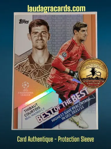 [toppsUEFA23 N° BB-2] Thibaut Courtois  Real Madrid C.F.  Carte N° BB-2