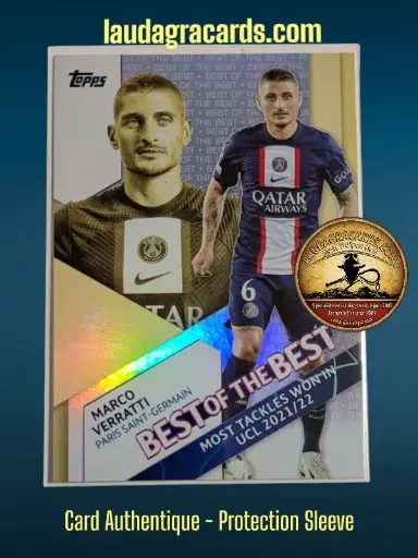 [toppsUEFA23 N° BB-6] Marco Verratti  Paris Saint-Germain  Carte N° BB-6