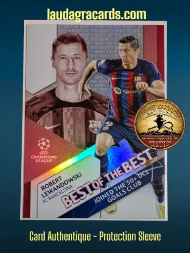 [toppsUEFA23 N° BB-9] Robert Lewandowski  FC Barcelona  Carte N° BB-9