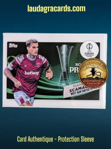 [toppsUEFA23 N° RF-20] Gianluca Scamacca  West Ham United FC  Carte N° RF-20
